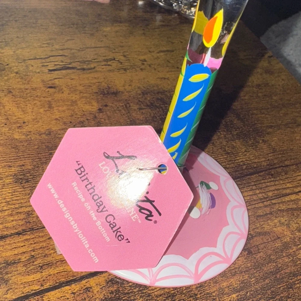 Lolita Cake-Themed Wine Glass with Vibrant Colors